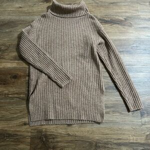 LOFT Tan Tunic Sweater- extra small